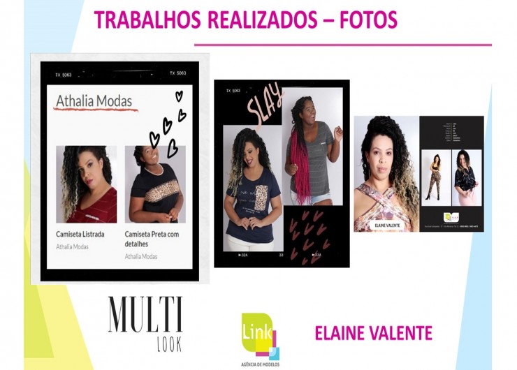 MULTILOOK - Lookbook Modelo ELAINE VALENTE