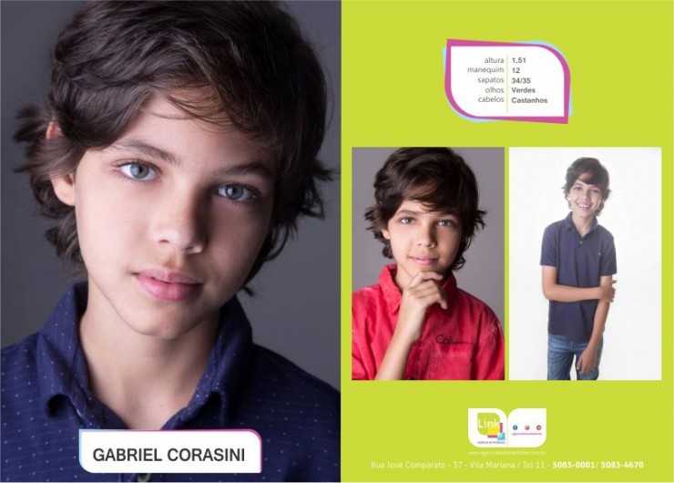 Modelo Link Gabriel Corasi na campanha de páscoa do Colégio Adventista