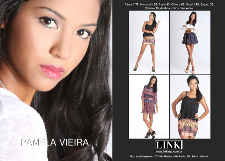 Modelo Pamela Vieira - Aprovada para Beauty Fair
