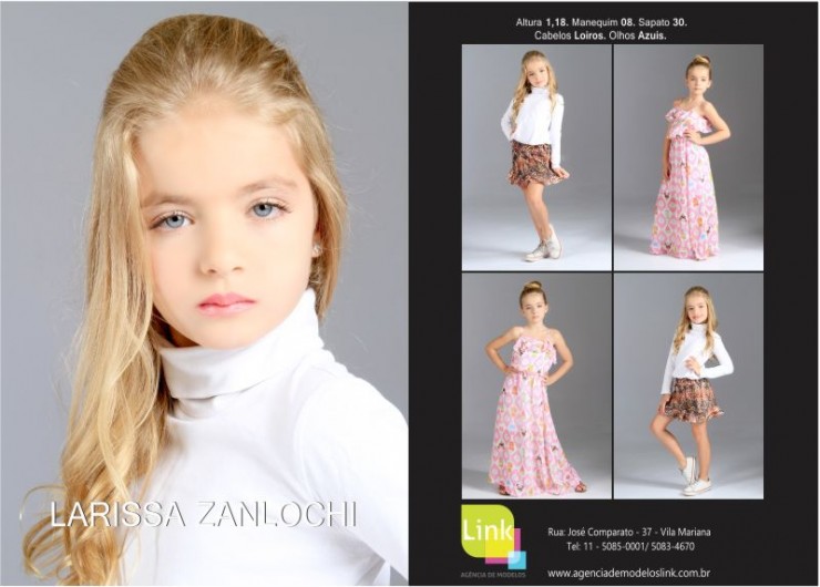 Modelo Larissa Zanlochi na campanha da Riachuelo