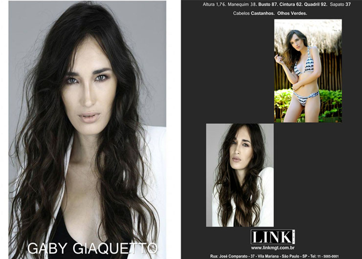 Modelo Gaby Giaquetto aprovada pela marca Raje