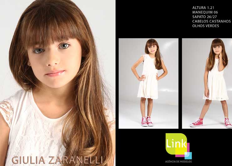 Modelo Link Giullia Zaranelli na campanha da Riachuelo