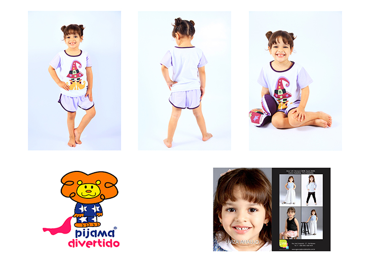 Modelos Link na campanha Pijama Divertido