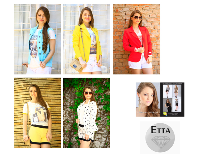 Modelos Link aprovadas para campanha Etta