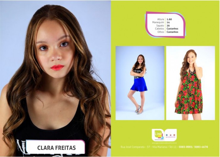 Modelo Link Clara Freitas para Mynah