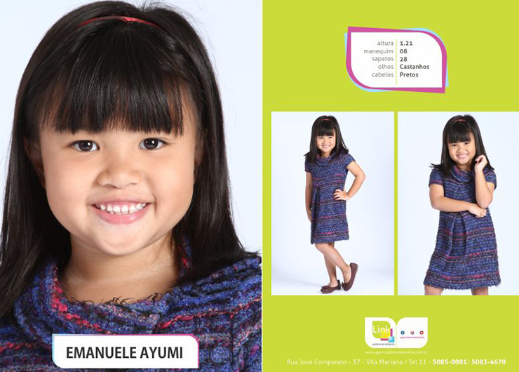 Modelo Link na campanha Mynah 